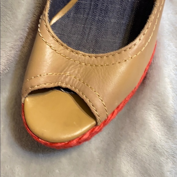 Calvin Klein Jeans Peep Toe Wedges Size 8.5 - Picture 10 of 11